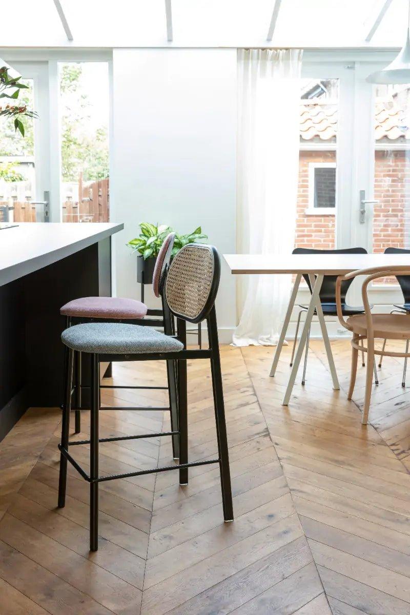 Hoker SPIKE szary z rattanem Zuiver Eye on Design