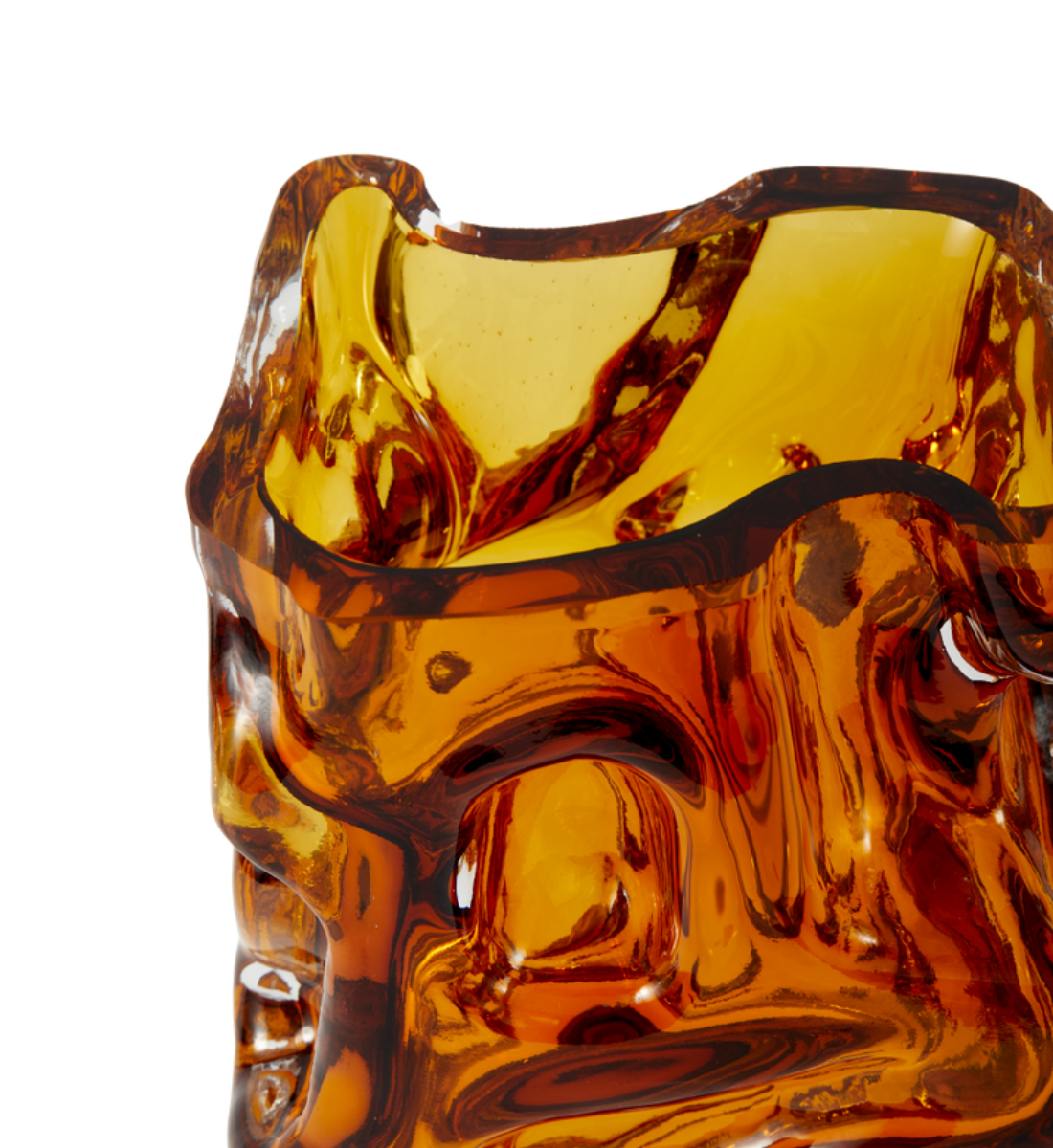 Amber ICE vase