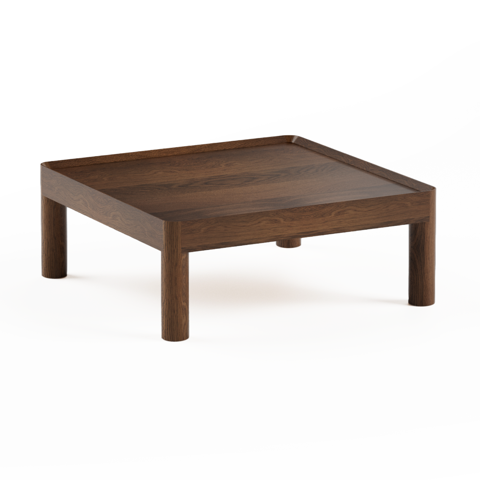 INSET MID Coffee Table Dark Oak Wood