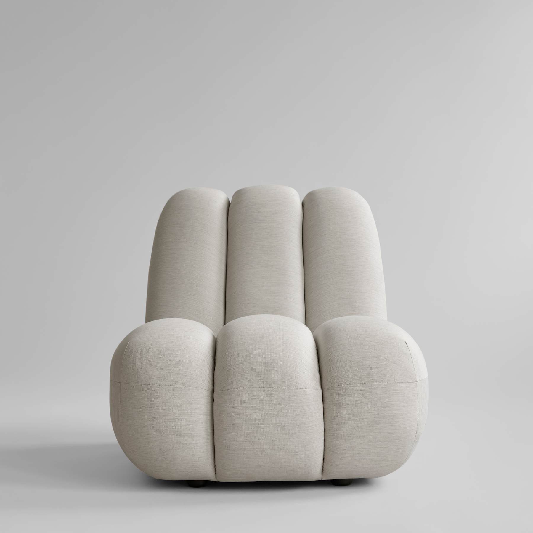 TOE armchair warm gray