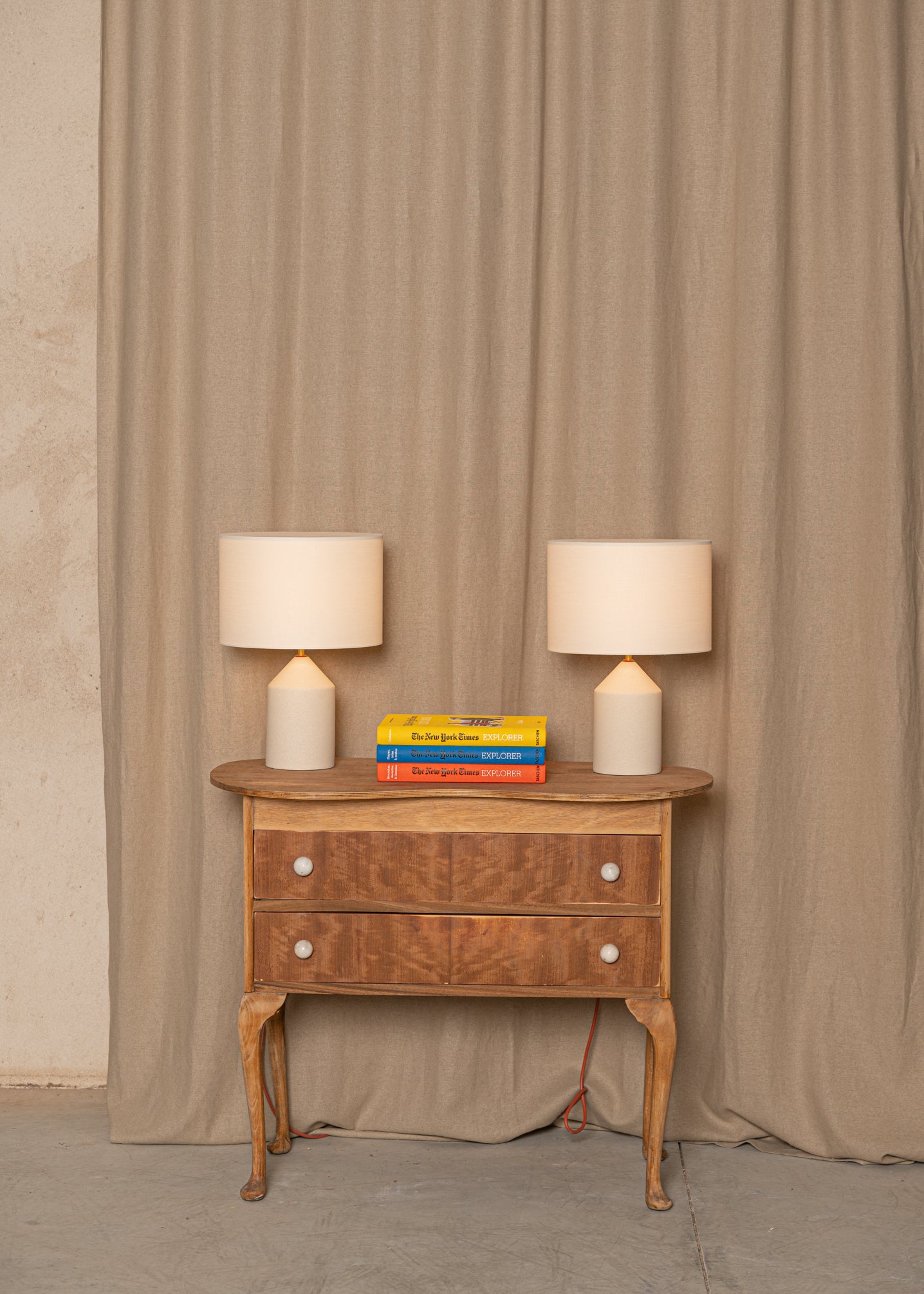 Keramická stolná lampa JOSEF ecru