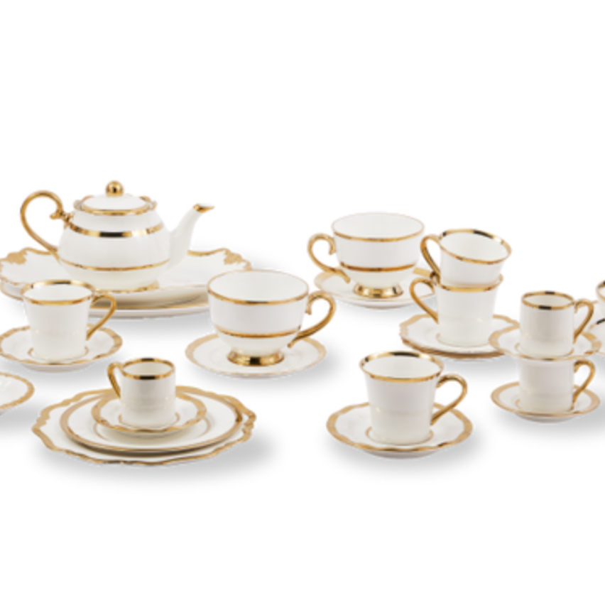 GOLDEN FINDS porcelain espresso cup set