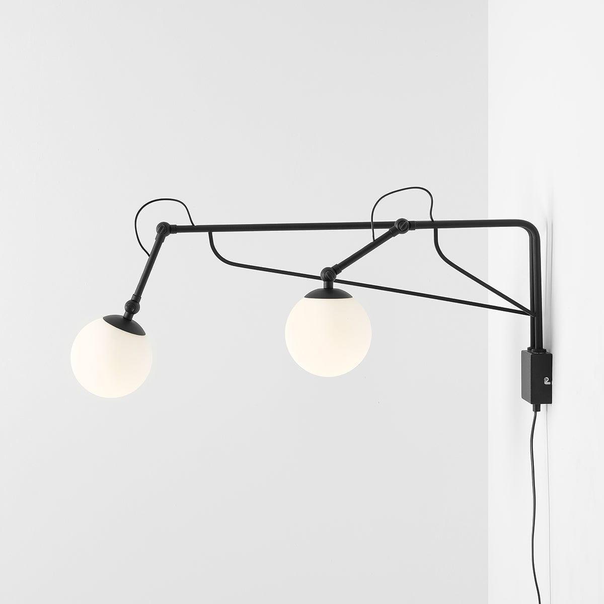 Kinkiet SOHO GLASS DUO czarny Artera Eye on Design