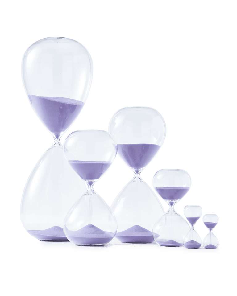 Klepsydra BALL lawendowy Pols Potten Eye on Design