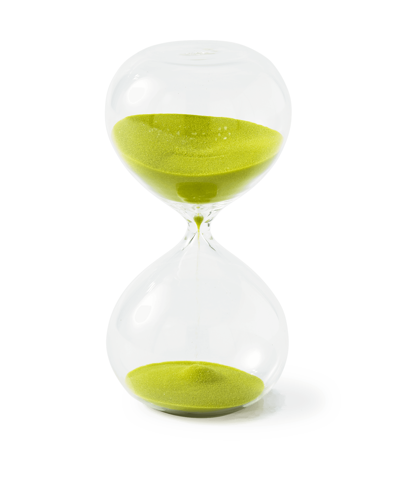 Klepsydra BALL limonkowy Pols Potten 10 cm Eye on Design