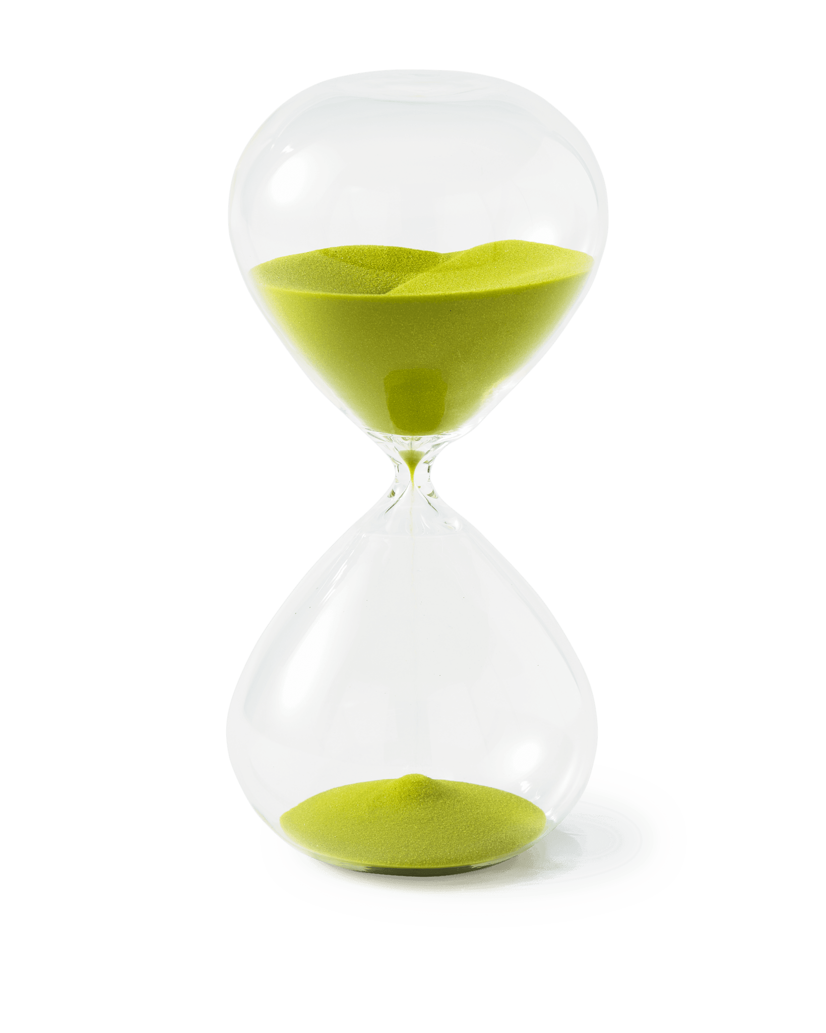 Klepsydra BALL limonkowy Pols Potten 14 cm Eye on Design