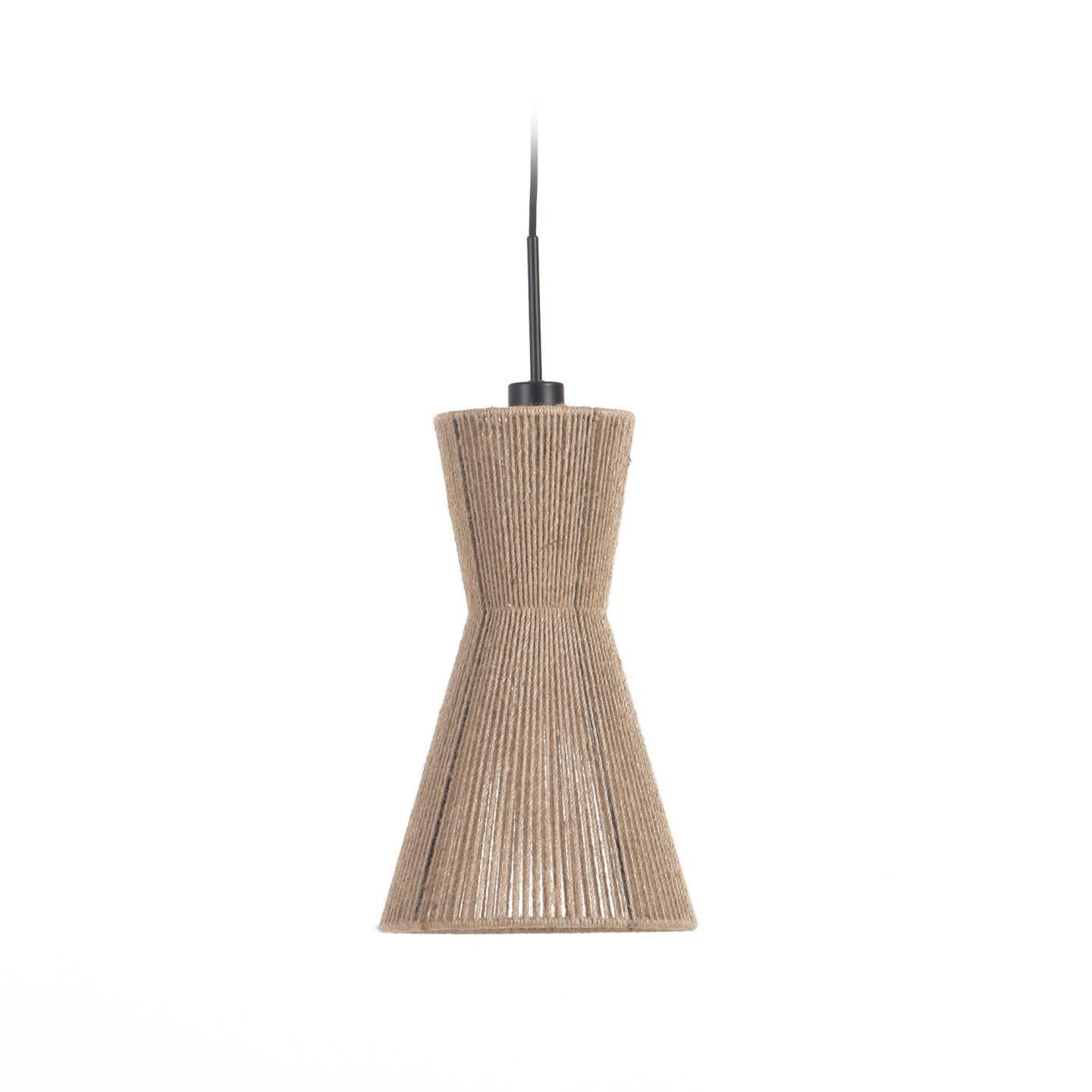 Klosz do lampy wiszącej trójkątny CRISTA jutowy La Forma Eye on Design
