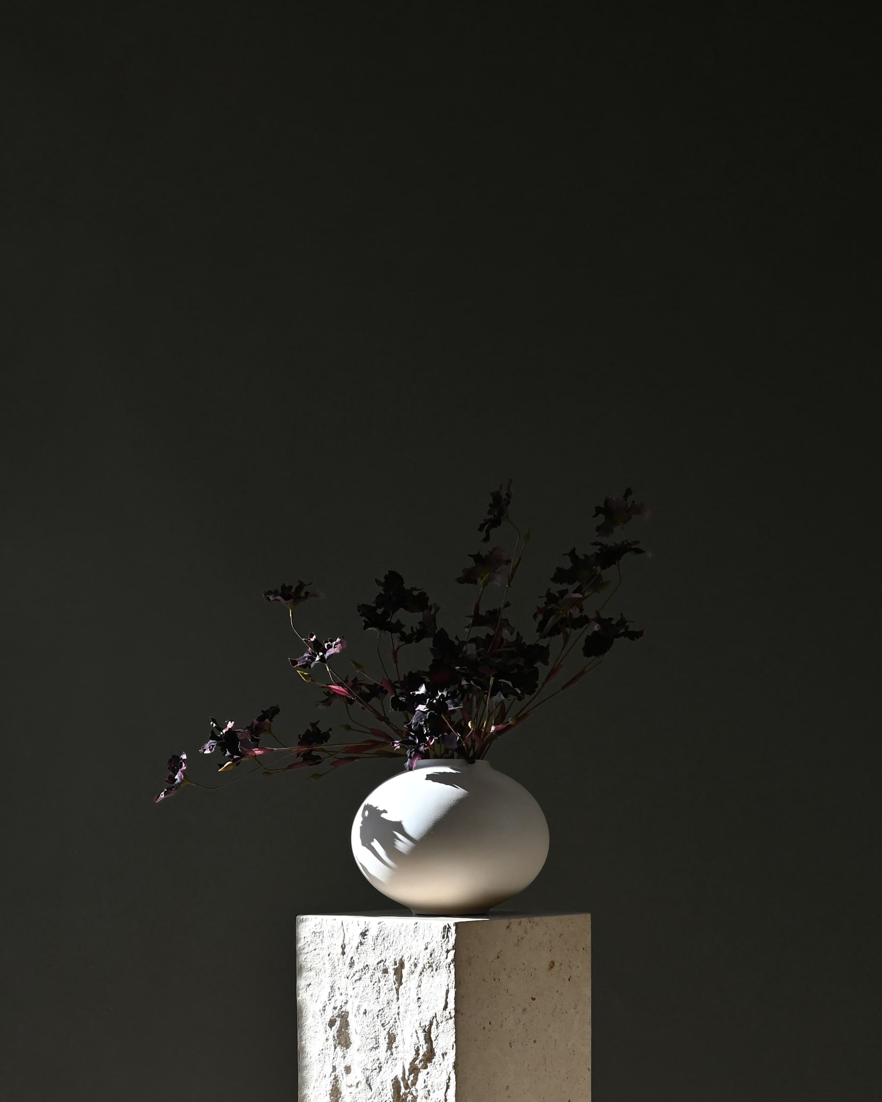 Váza SUNAO FAT biela