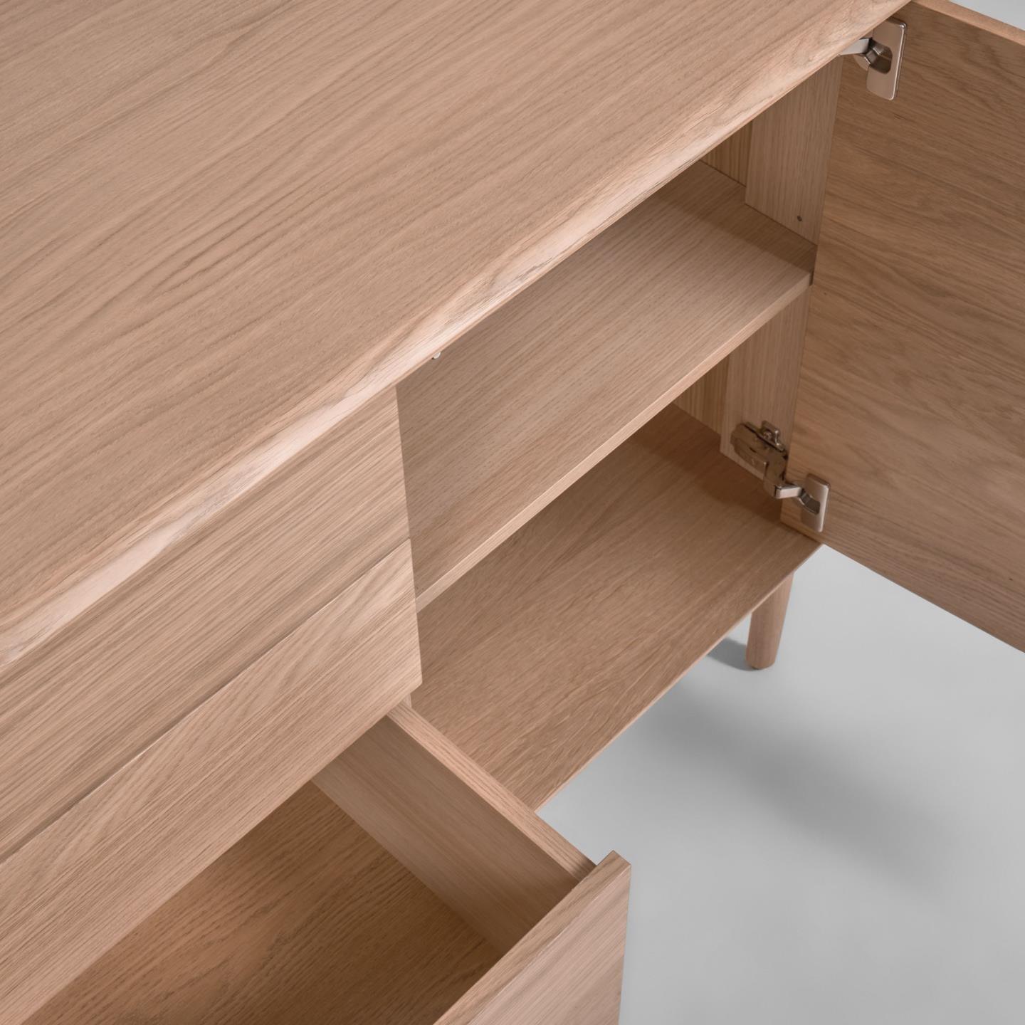 Komoda 2-drzwiowa LENON drewno dębowe La Forma Eye on Design