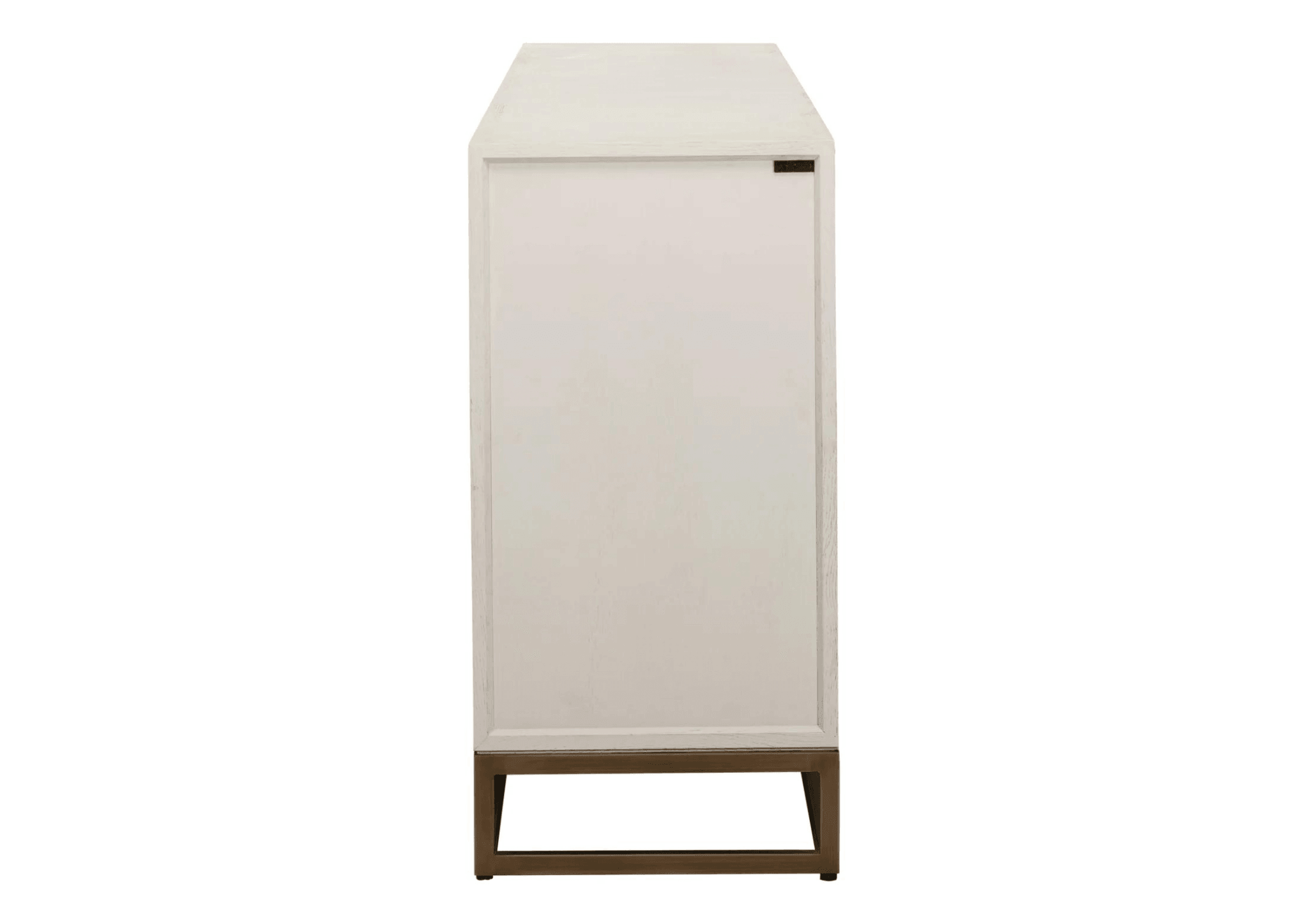 Komoda 4-drzwiowa WHITEBONE mosiężny Richmond Interiors Eye on Design