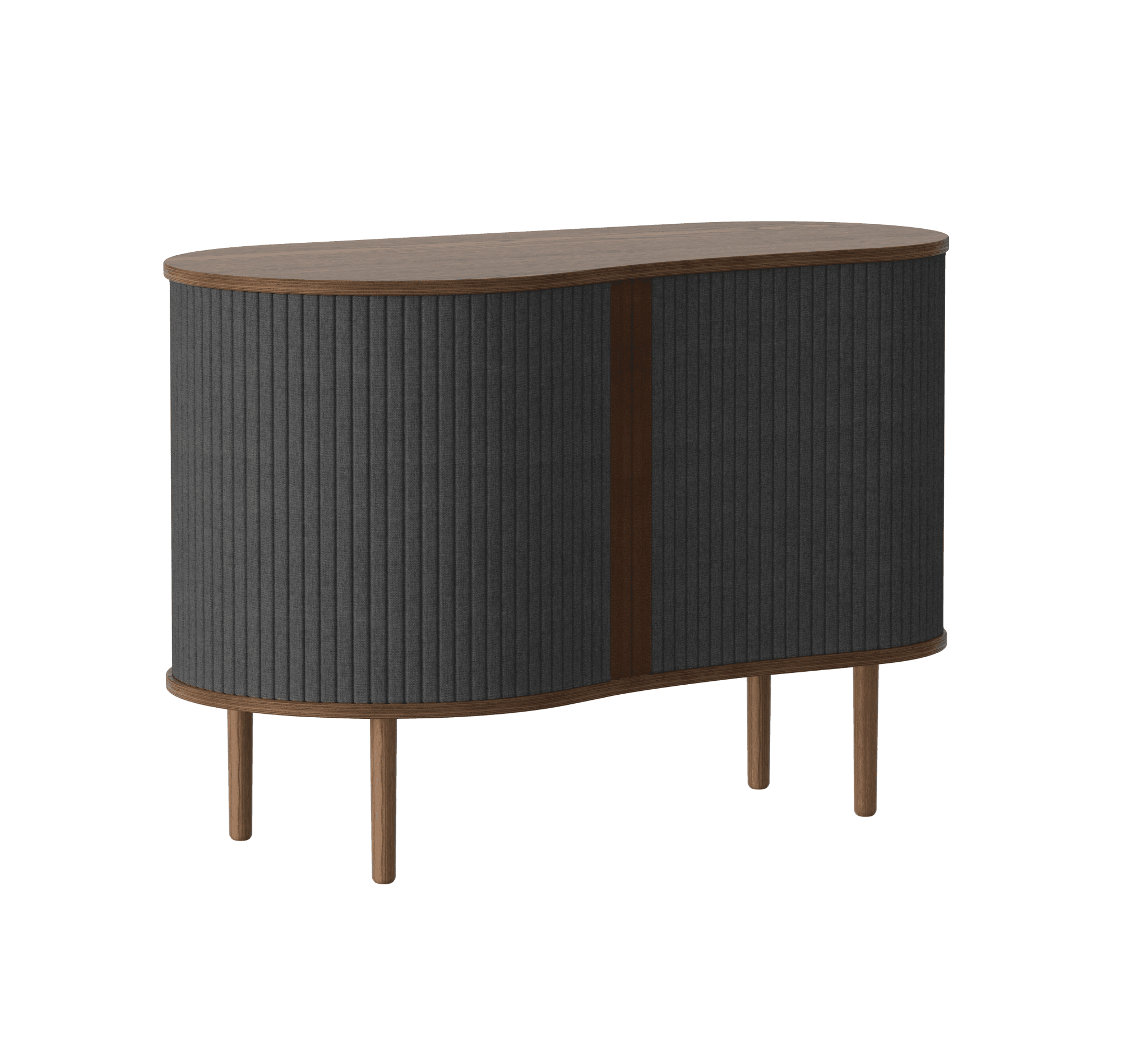 Komoda AUDACIOUS antracytowy z ciemnym dębem UMAGE Eye on Design