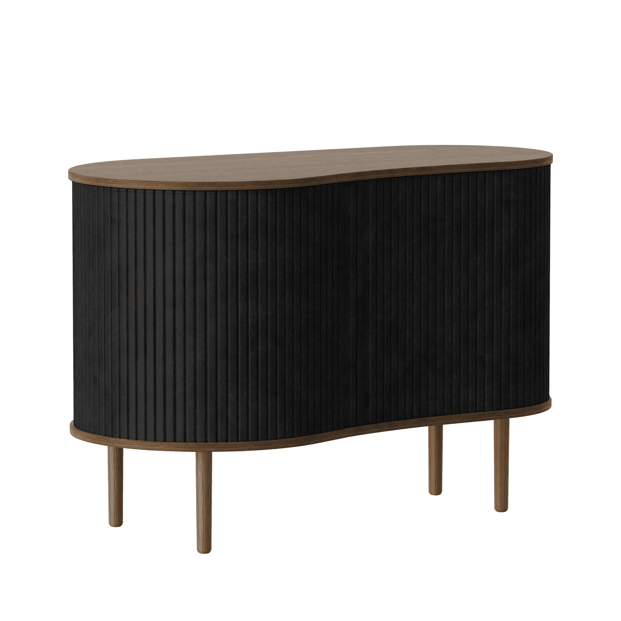 Komoda AUDACIOUS węglowy z ciemnym dębem UMAGE Eye on Design