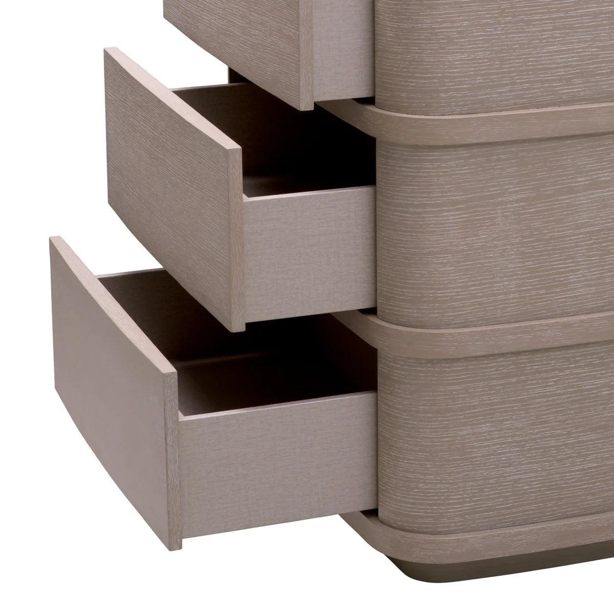 Komoda CABANA fornir dębowy z marmurem bianco Eichholtz Eye on Design