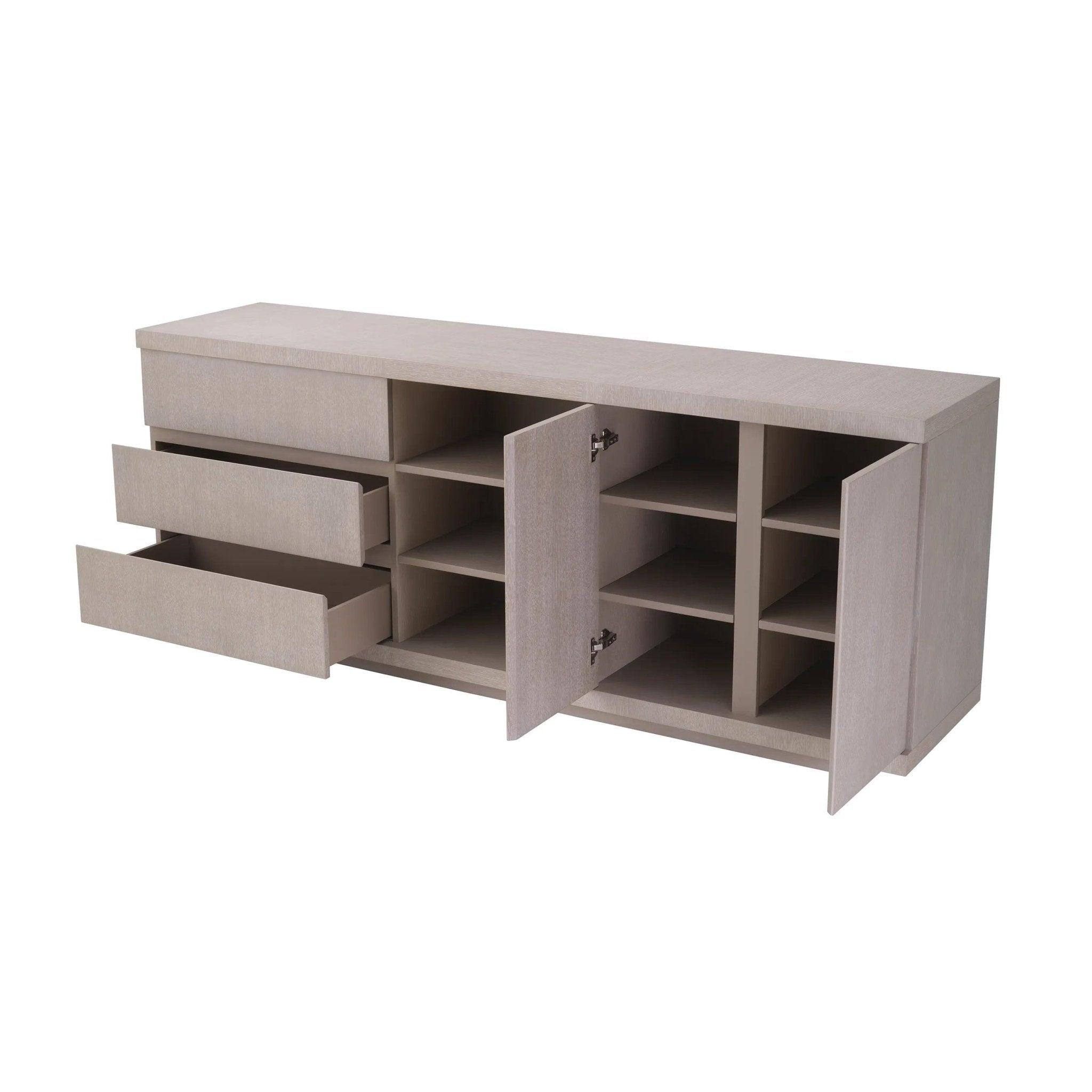 Komoda CROSBY szary fornir dębowy Eichholtz Eye on Design