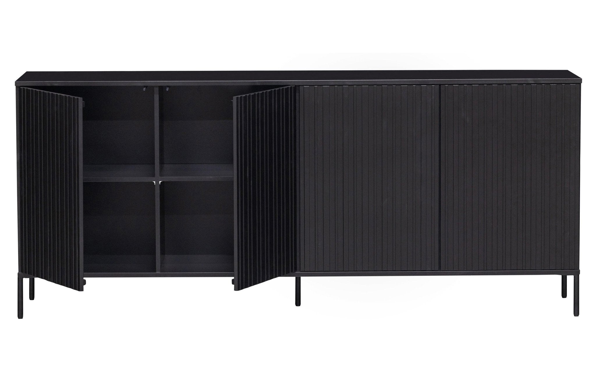 Komoda GRAVURE czarne drewno sosnowe Woood Exclusive Eye on Design