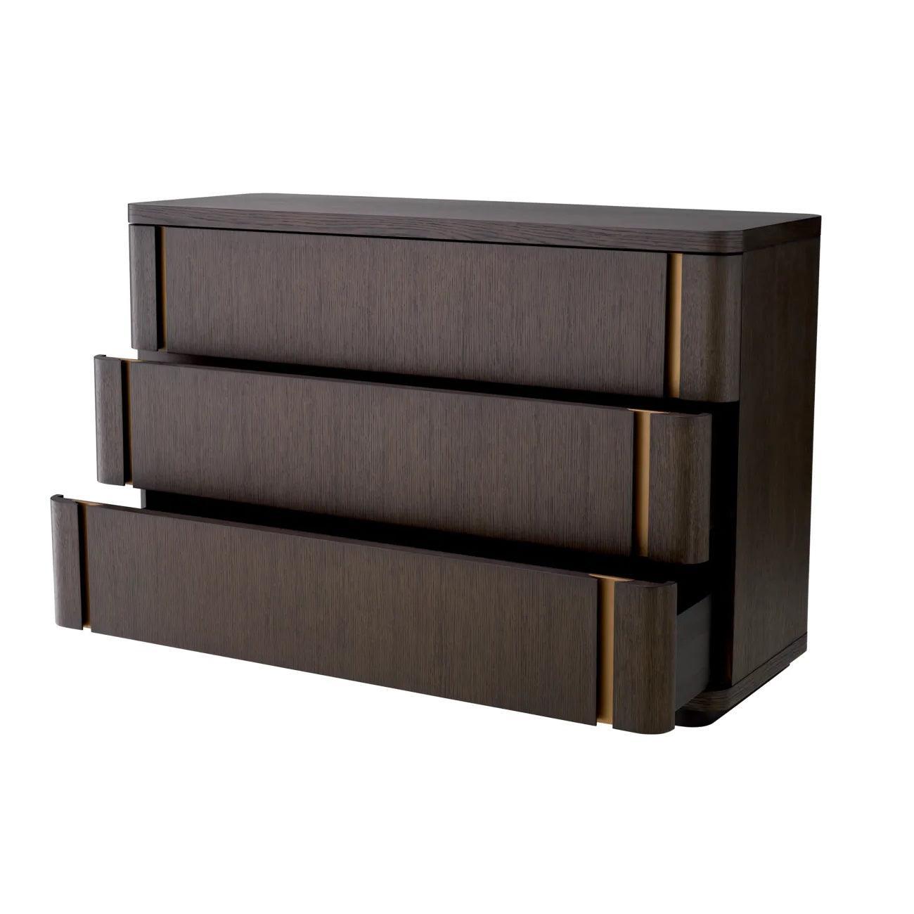 Komoda MODESTO ciemnobrązowy fornir mokka Eichholtz Eye on Design