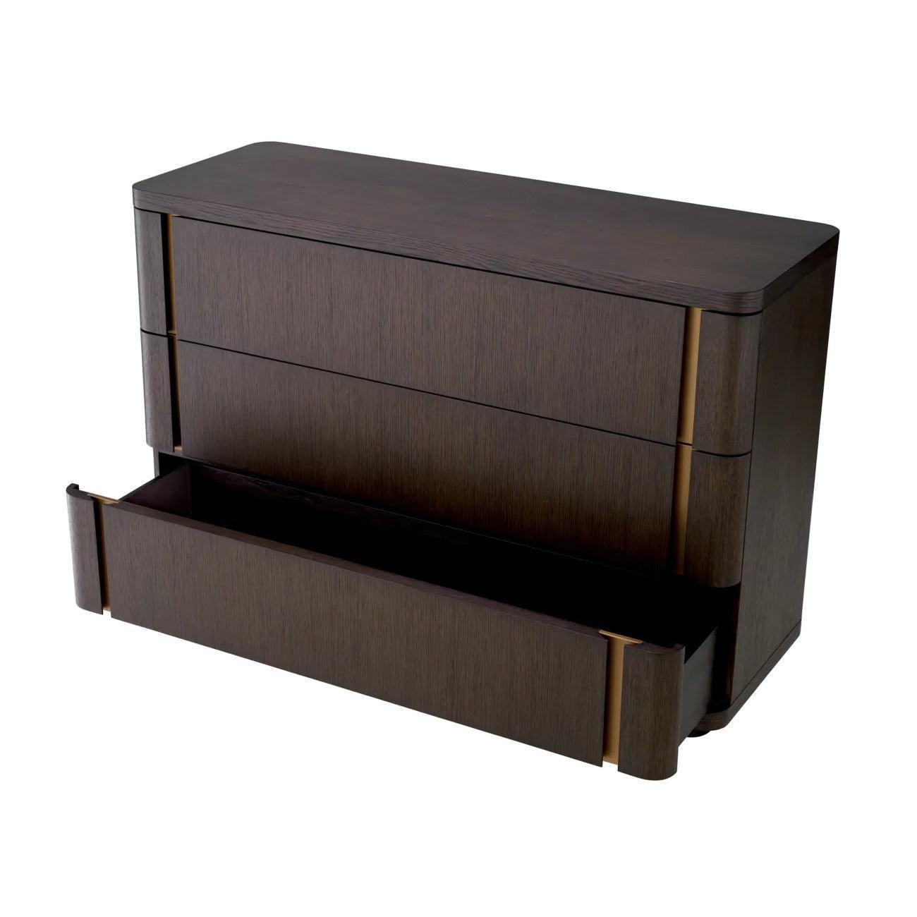 Komoda MODESTO ciemnobrązowy fornir mokka Eichholtz Eye on Design