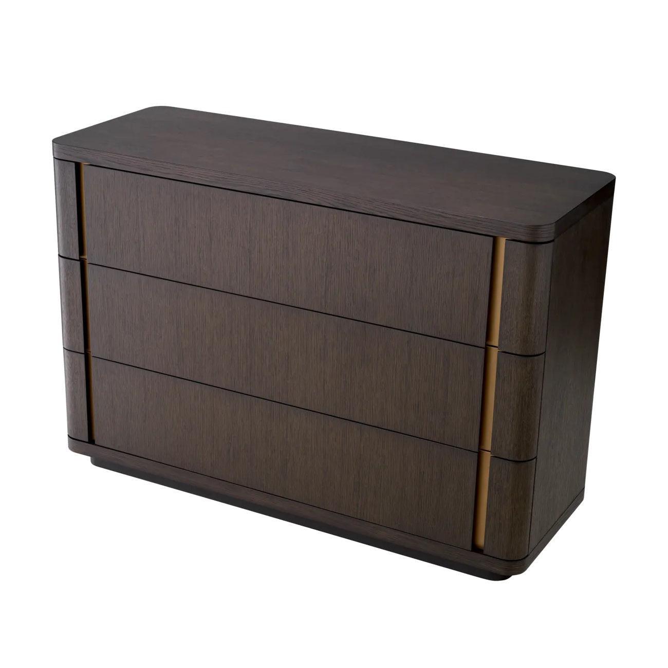 Komoda MODESTO ciemnobrązowy fornir mokka Eichholtz Eye on Design