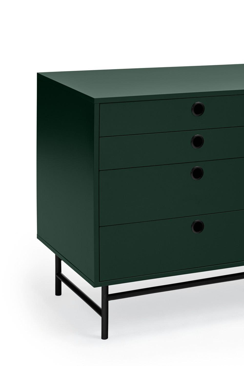 Komoda niska PUNTO ciemnozielony Teulat Eye on Design