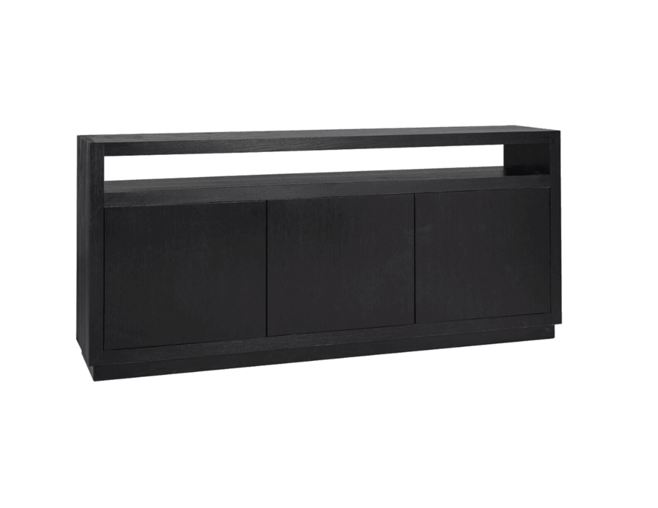 Komoda OAKURA czarny fornir dębowy Richmond Interiors 3-drzwiowa Eye on Design