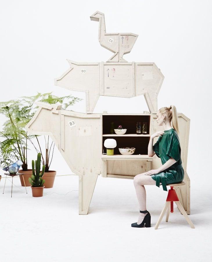 Komoda SENDING COW drewniany Seletti Eye on Design