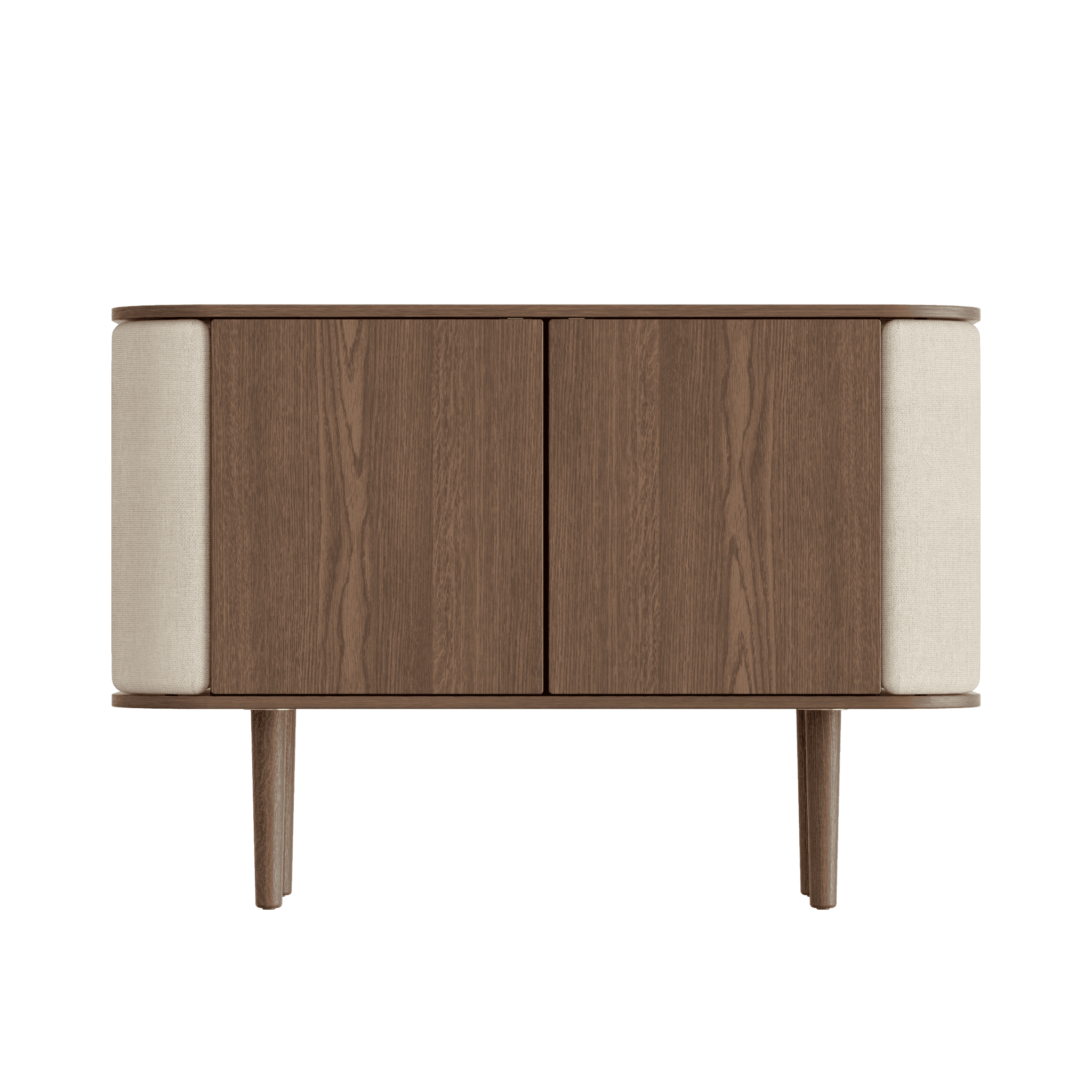 Komoda TREASURES beżowy z ciemnym dębem UMAGE 2-drzwiowa Eye on Design