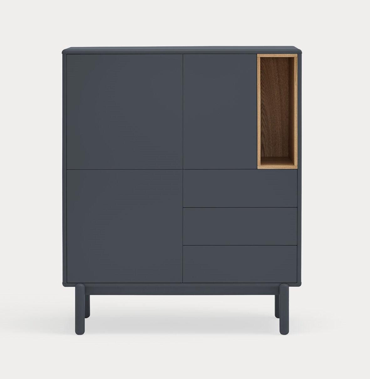 Komoda wysoka CORVO antracytowy Teulat Eye on Design