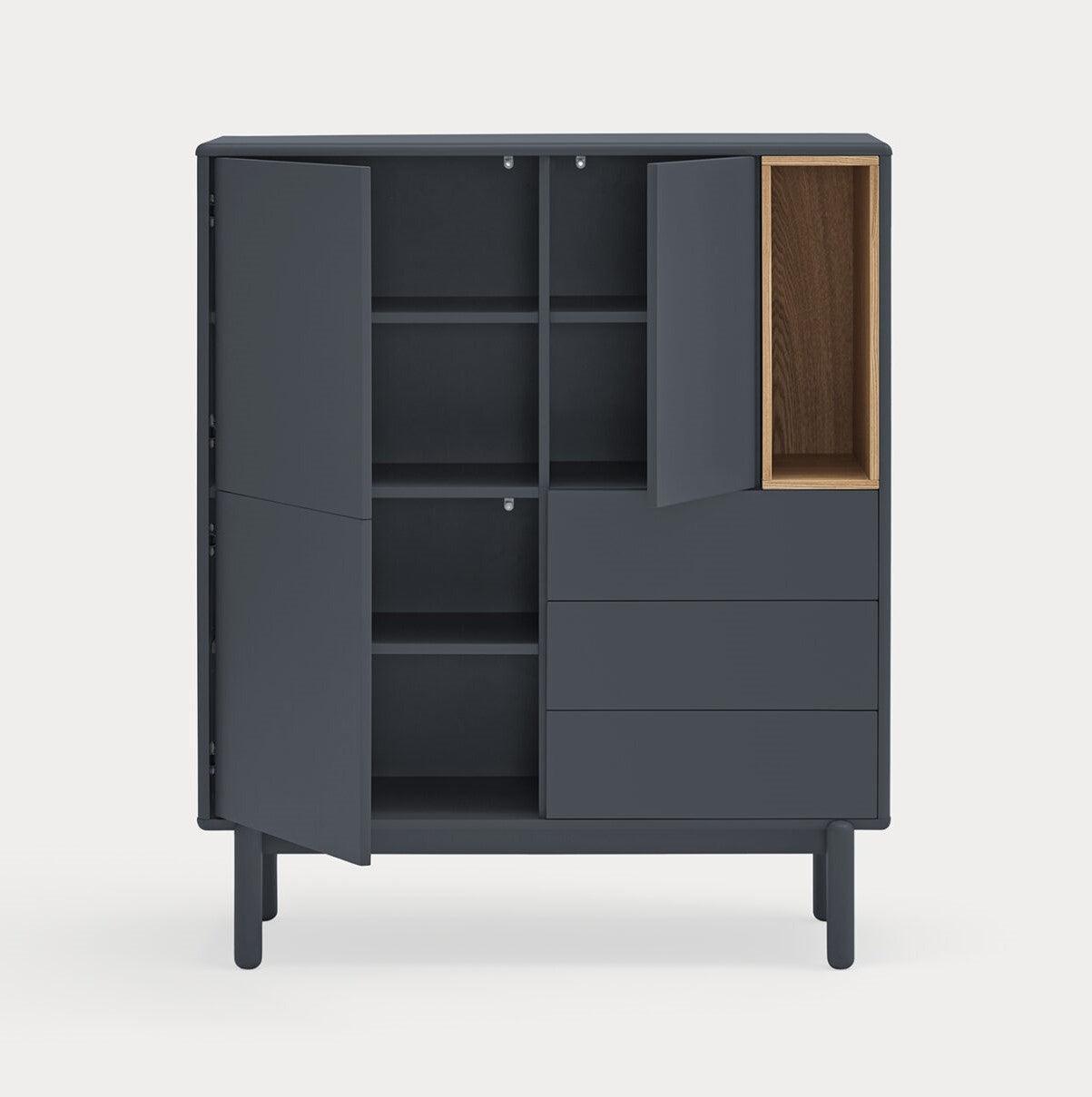 Komoda wysoka CORVO antracytowy Teulat Eye on Design