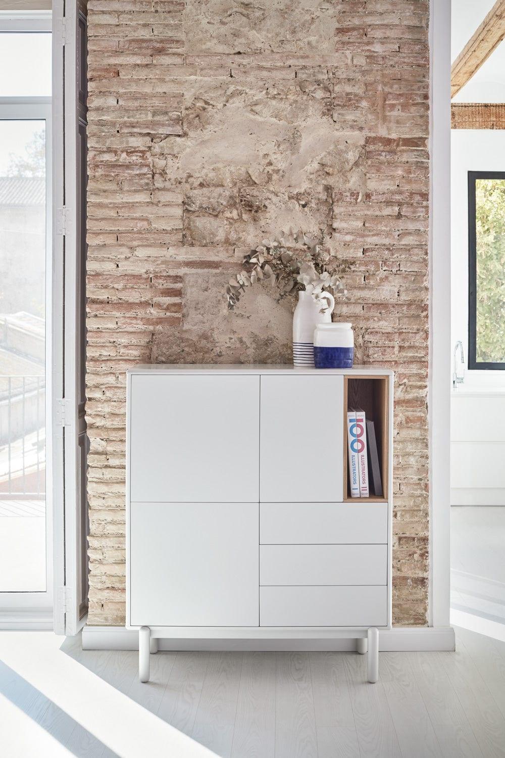 Komoda wysoka CORVO kremowy Teulat Eye on Design