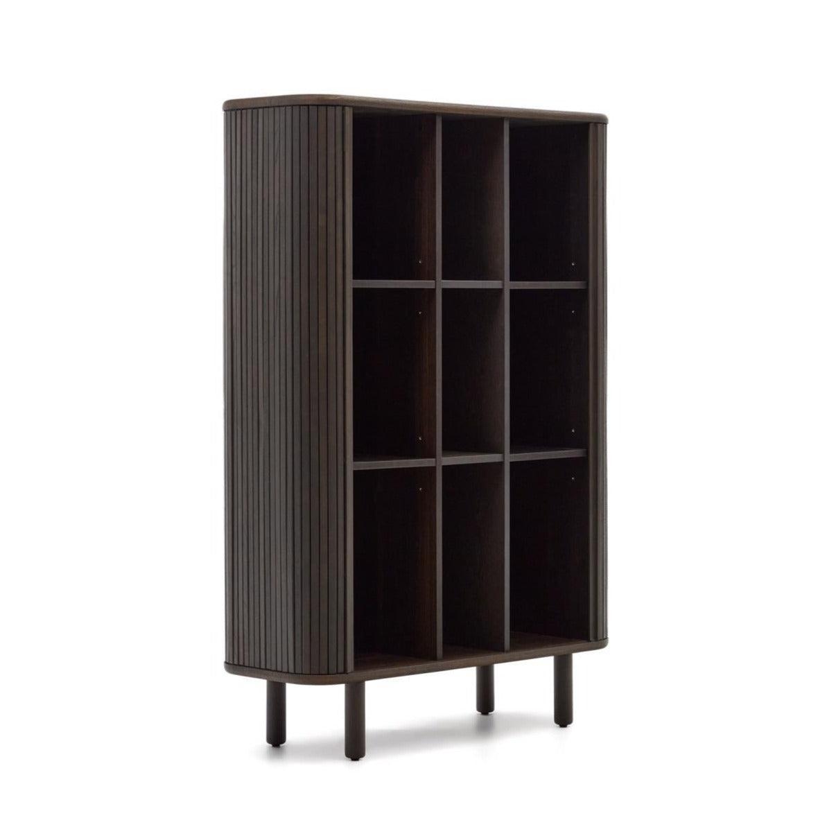 Komoda wysoka MAILEN ciemnobrązowa okleina jesionowa La Forma Eye on Design