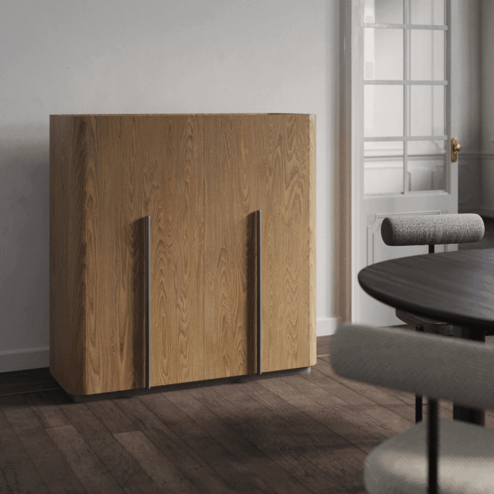 Komoda wysoka z cokołem CAILLOU czerwony Liu Jo Living Eye on Design