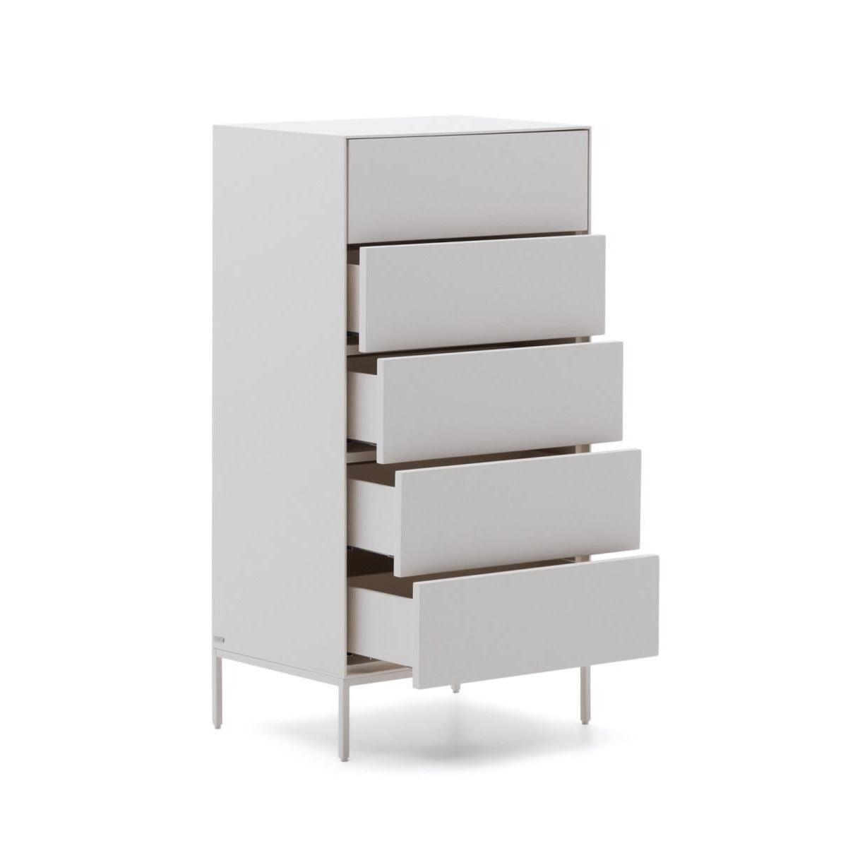 Komoda wysoka z szufladami VEDRANA biały La Forma Eye on Design