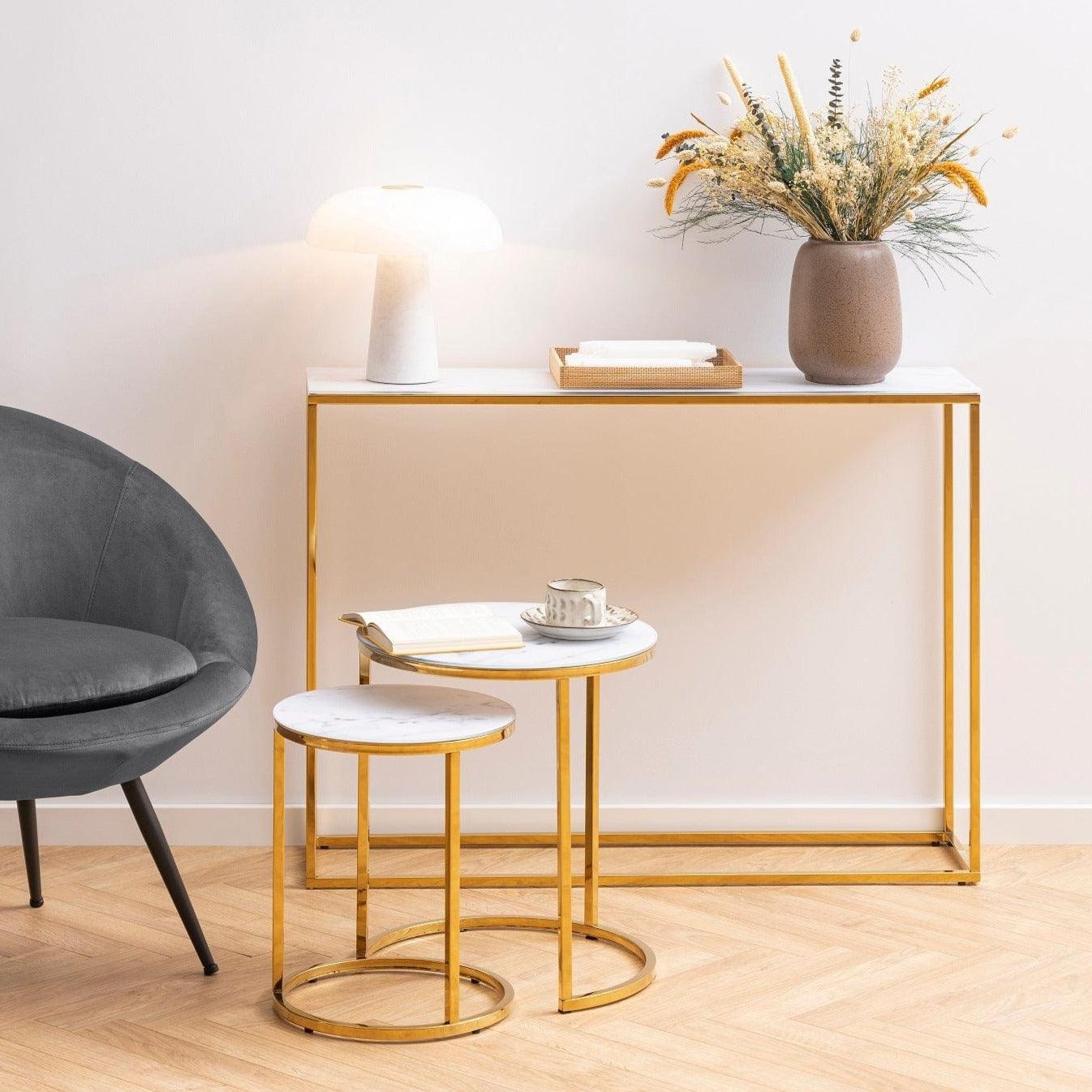 Konsola ALMA złoty Home Essentials Eye on Design