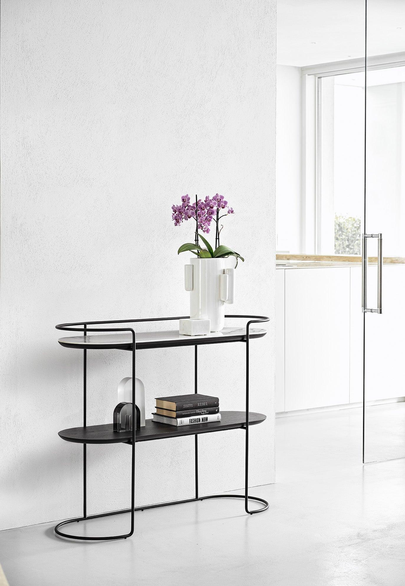 Konsola ATOLLO czarna podstawa Calligaris Eye on Design