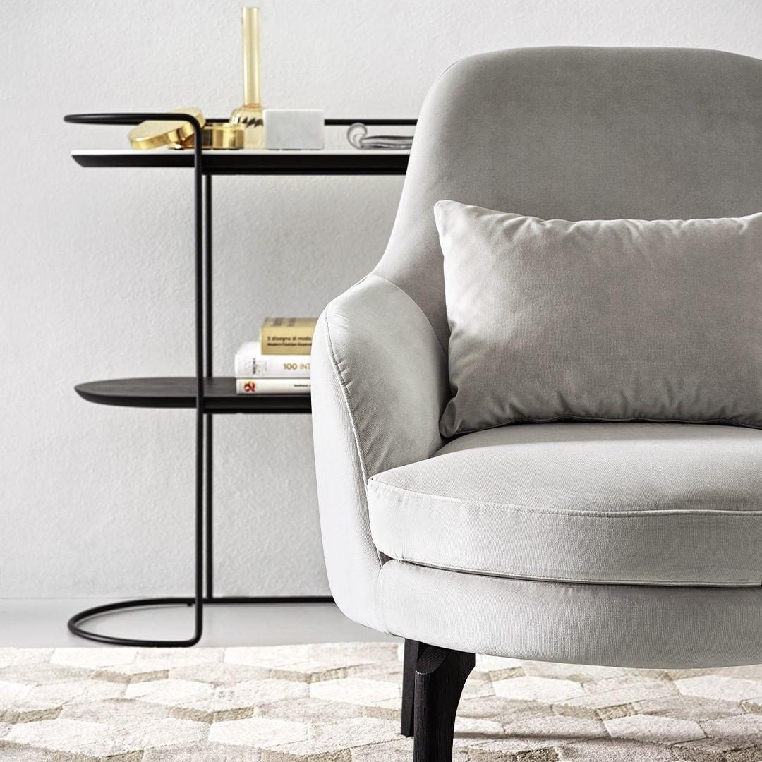 Konsola ATOLLO czarna podstawa Calligaris Eye on Design