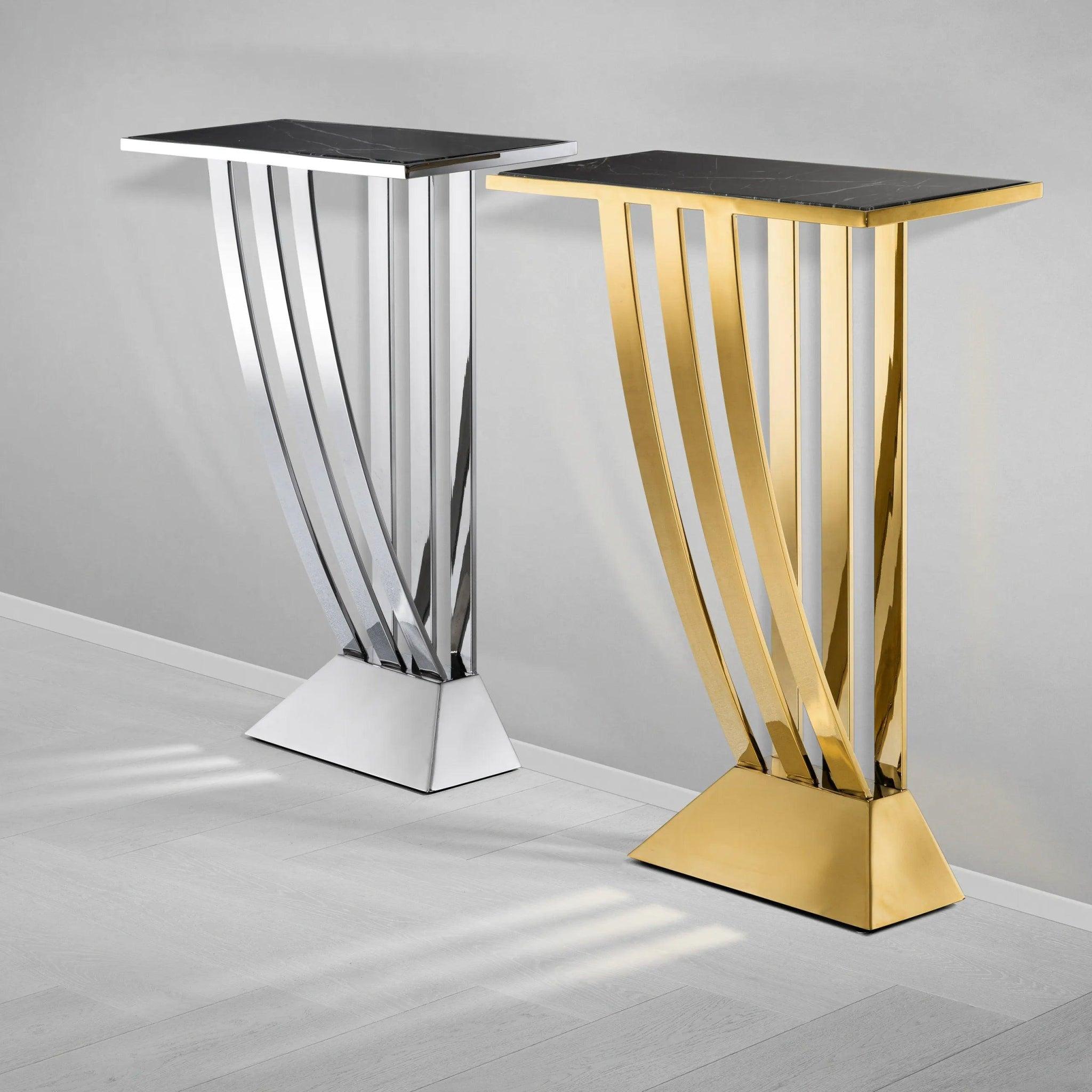 Konsola BEAU DECO polerowana stal Eichholtz Eye on Design