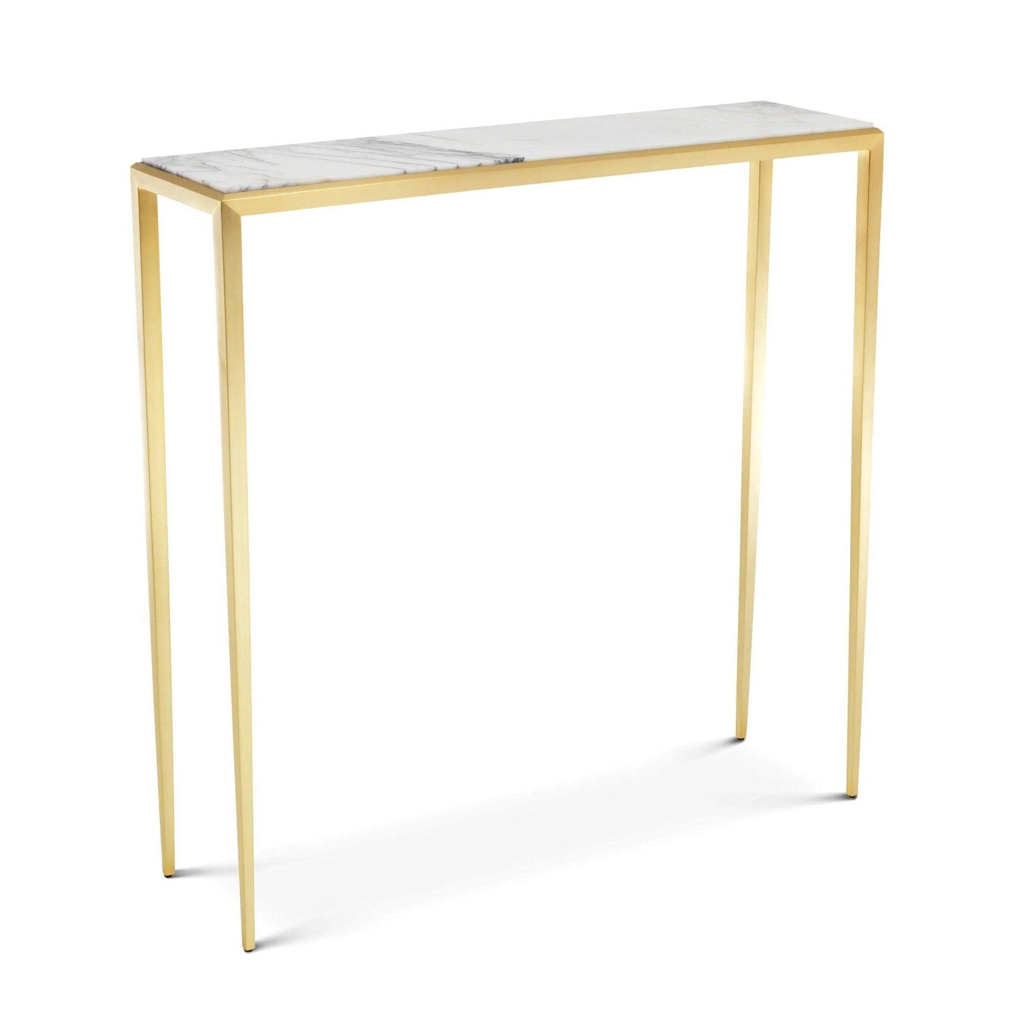 Konsola HENLEY złota podstawa z marmurowym blatem Eichholtz Eye on Design