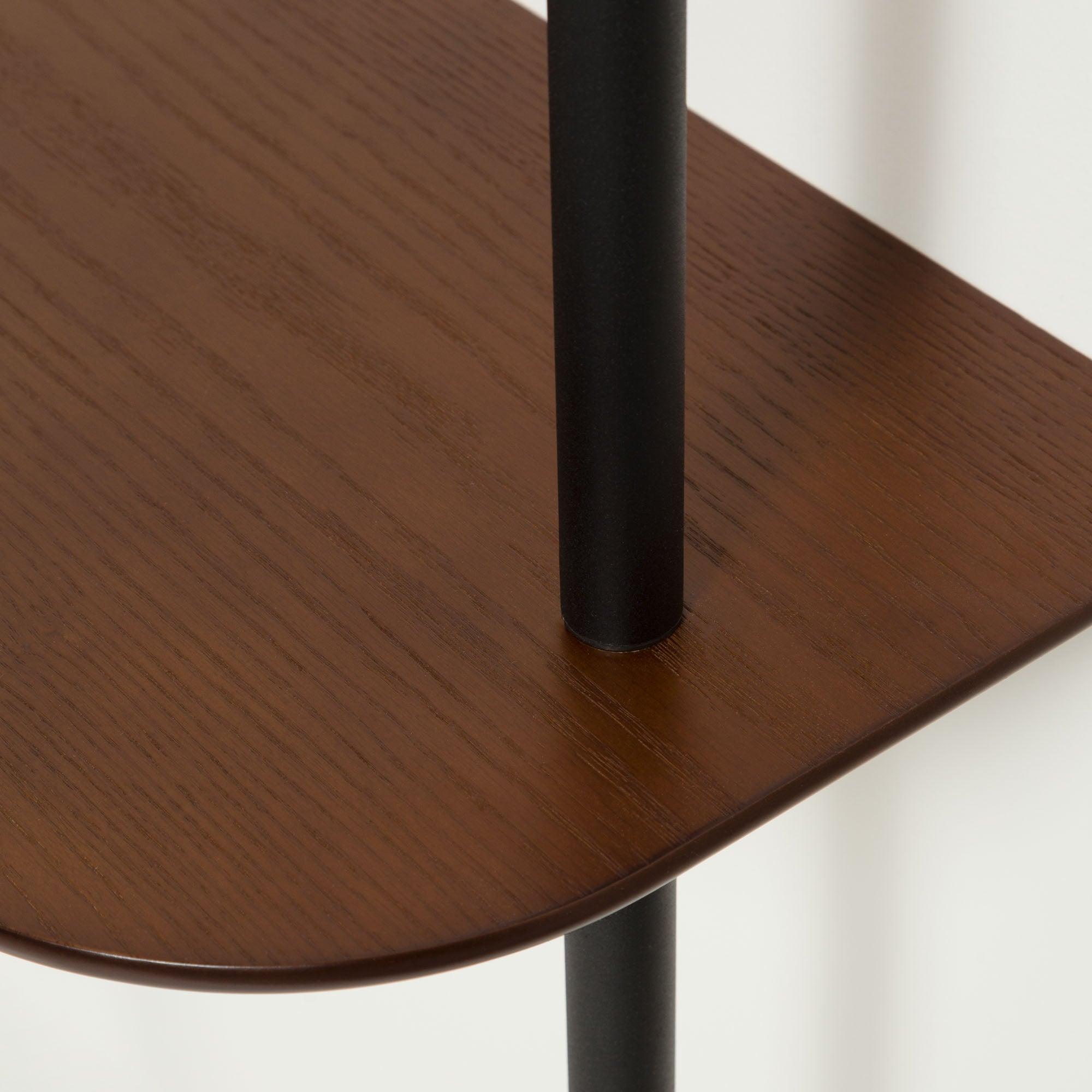 Konsola MARCOLINA fornir dębowy z czarną podstawą La Forma Eye on Design