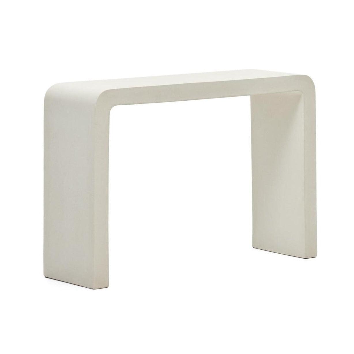 Konsola z cementu AIGUABLAVA biały La Forma Eye on Design