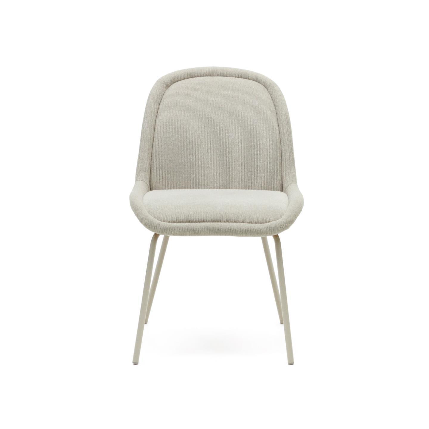 Krzesło AIMIN beżowy szenil z beżową podstawą La Forma Eye on Design