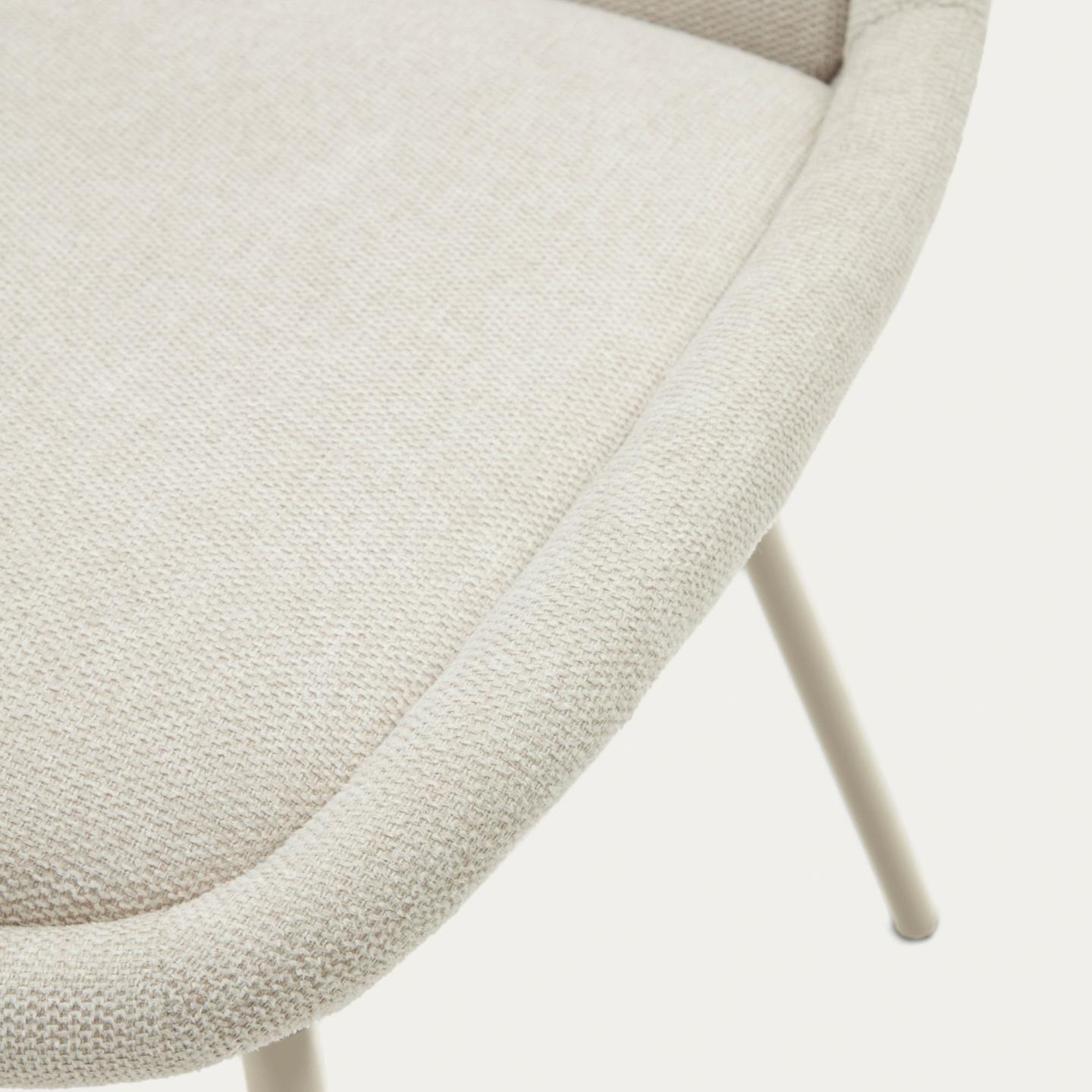 Krzesło AIMIN beżowy szenil z beżową podstawą La Forma Eye on Design