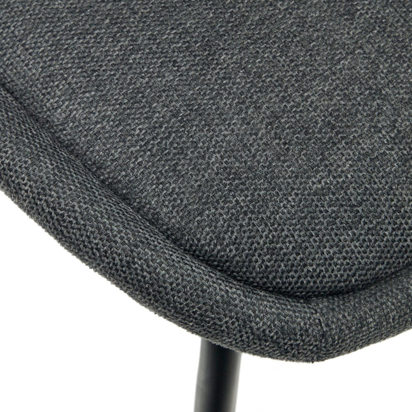 Krzesło AIMIN ciemnoszary szenil z czarną podstawą La Forma Eye on Design