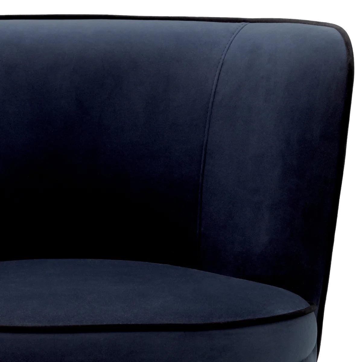 Krzesło aksamitne GRENADA ciemnoniebieski Eichholtz Eye on Design