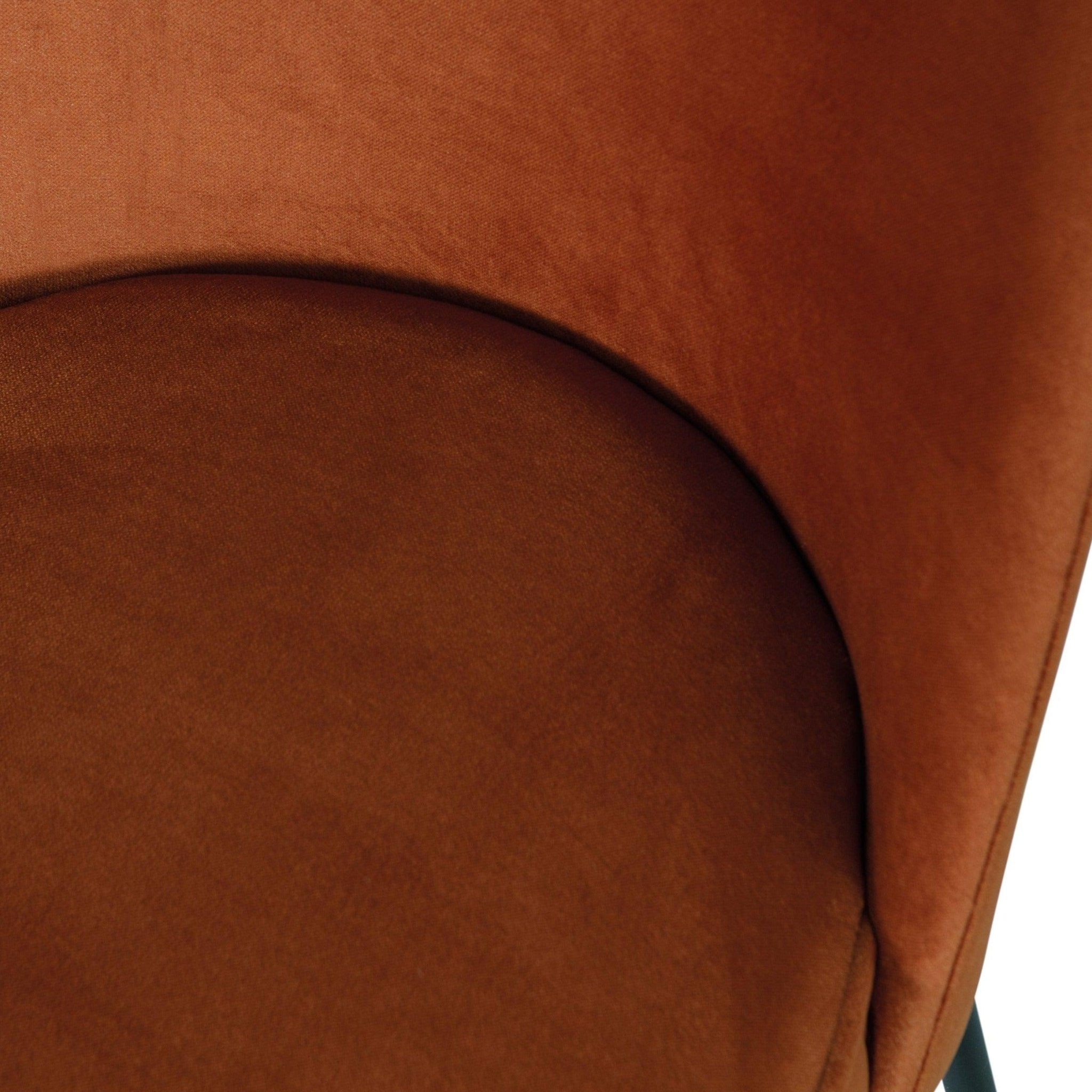 Krzesło aksamitne VOGUE rdzawy Be Pure Eye on Design