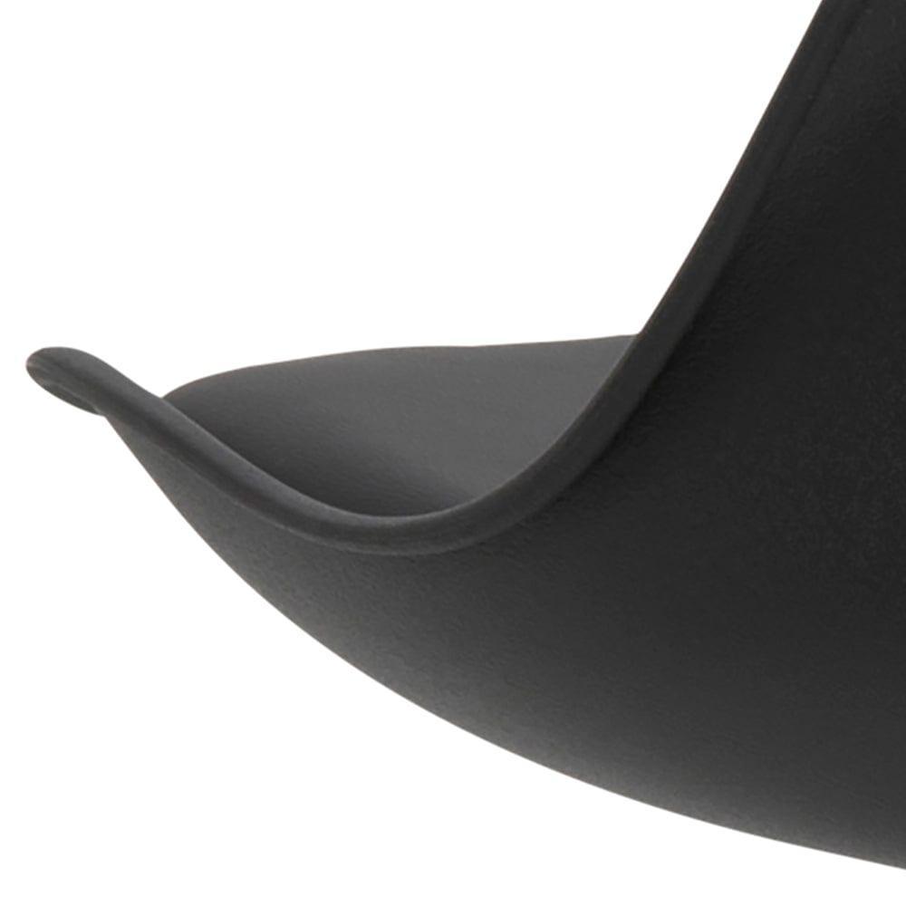 Krzesło ALBERTE czarna ekoskóra z czarną podstawą Actona Eye on Design