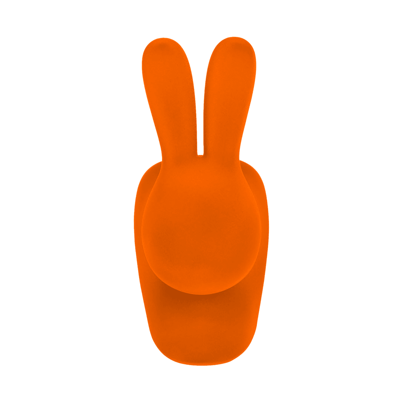 Krzesło BABY RABBIT VELVET pomarańczowy Qeeboo Eye on Design