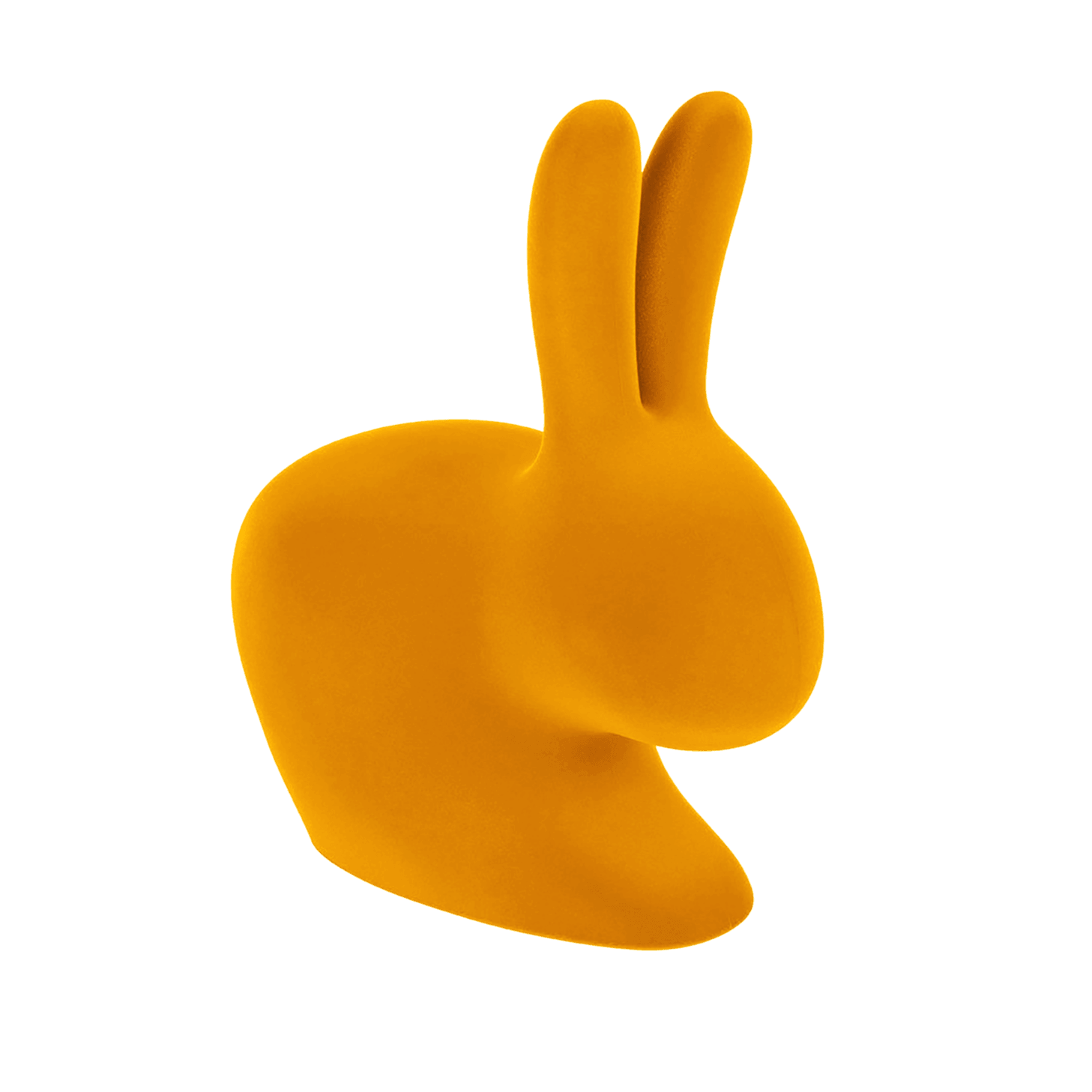 Krzesło BABY RABBIT VELVET żółty Qeeboo Eye on Design