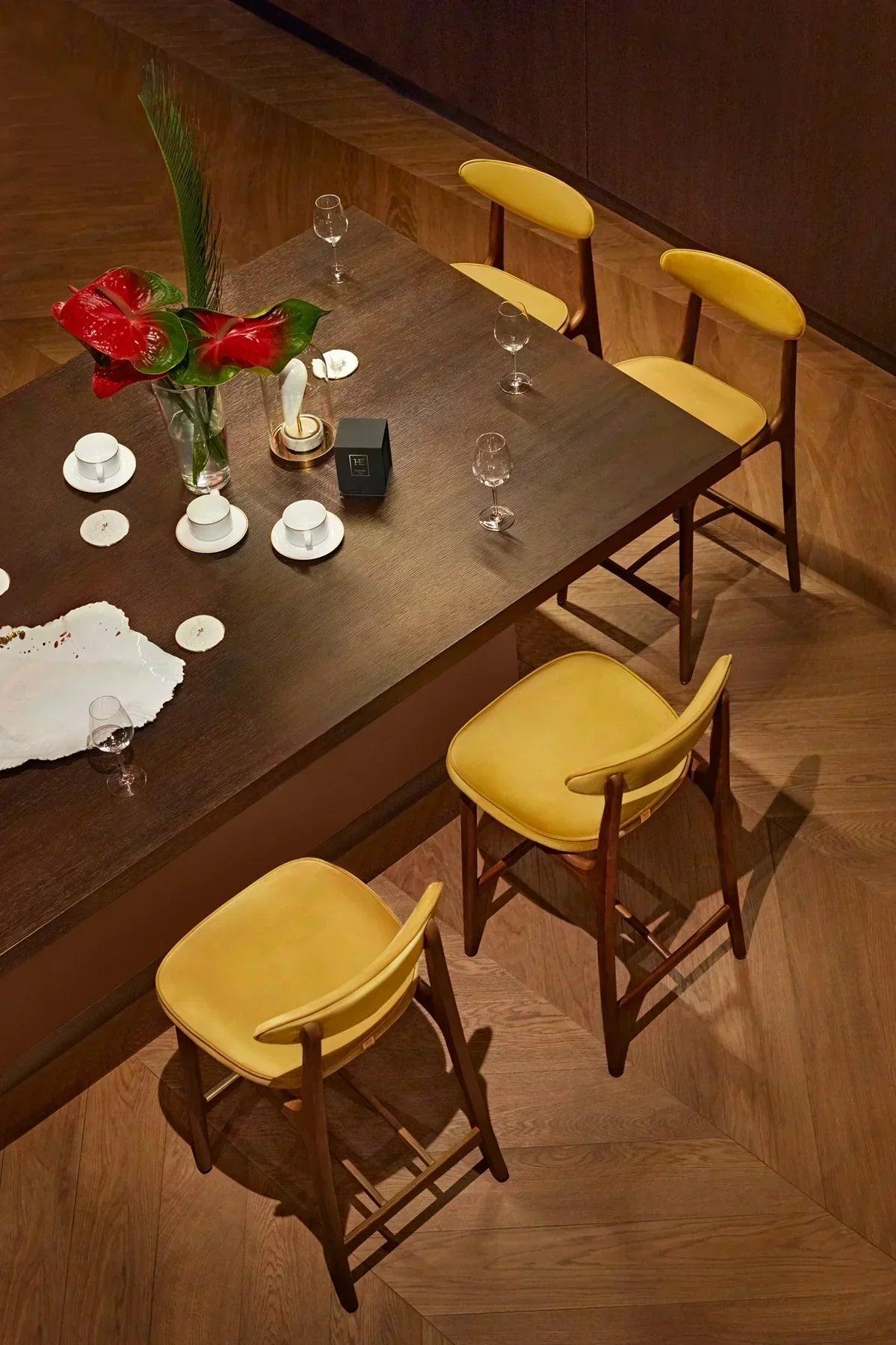 Krzesło barowe 200-190 miętowy w tkaninie Velvet Mint 366 concept Eye on Design