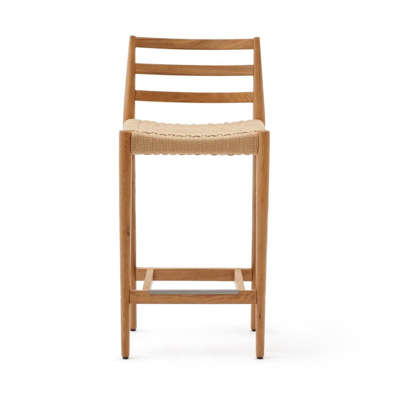 Krzesło barowe ANALY lite drewno dębowe La Forma Eye on Design