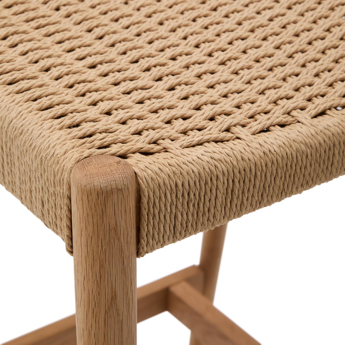 Krzesło barowe ANALY lite drewno dębowe La Forma Eye on Design